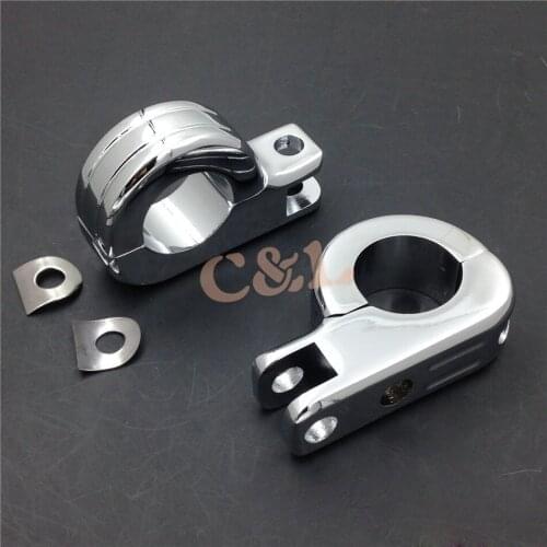 New 1 1/4" Engine Guard Footpeg P Clamps Fit For Yamaha XV250 Roadstar XV1700 XV1600 Motorcycle