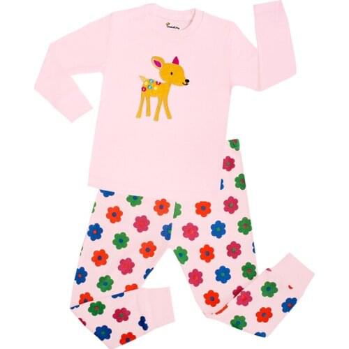 New Arrival Baby Girls Full Sleeve Cotton Pajamas Sets Childrens Unicorn Pijamas Kids Christmas Pyjamas Animal Pajamas