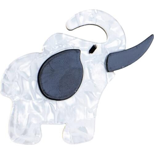 New Fashion Large Acrylic Elephant Brooches For Women kids Charm Animal Lapel Pins And Brooch Badges Decoration Jewelry Gifts