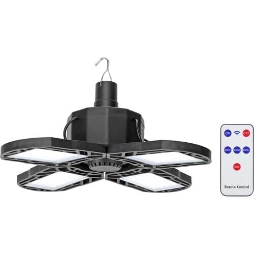 Portable 96 LED 60W Folding Lamp Camping Garage Lantern Solar Powered USB Rechargeable Flashlight Solar Outdoor Lighting