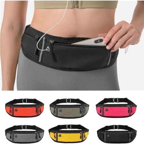 Professional Running Waist Bag Sports Belt Pouch Mobile Phone Case Men Women Hidden Pouch Gym SportsBags Running Belt Waist Pack