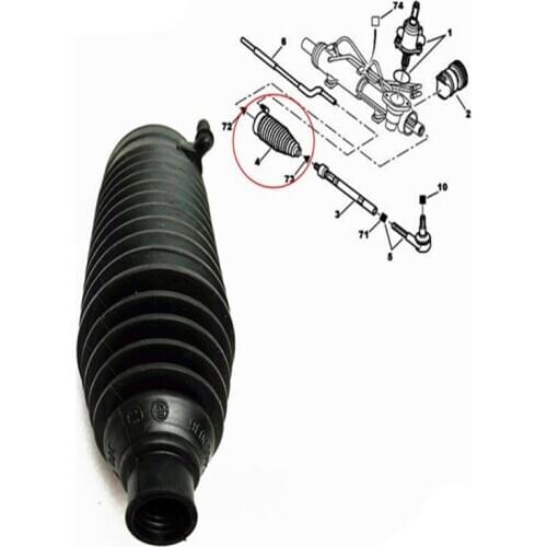 Dust boot of steering gear 0664744 / 406673 / 29206 applicable sign Citroen 206 / 307 / 607 / C5