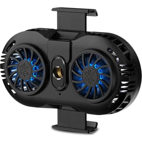 Mobile Phone Radiator Adjustable Portable Gaming Cooler Cooling Fan Holder Heat Sink Universal For 4-6.5 Inches Mobile Phones