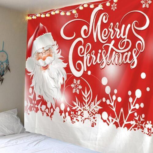 Christmas Tapestry Christmas Pattern Tapzi Wall Hanging For Home Decoration Living Room Bedroom Wall Art Large size