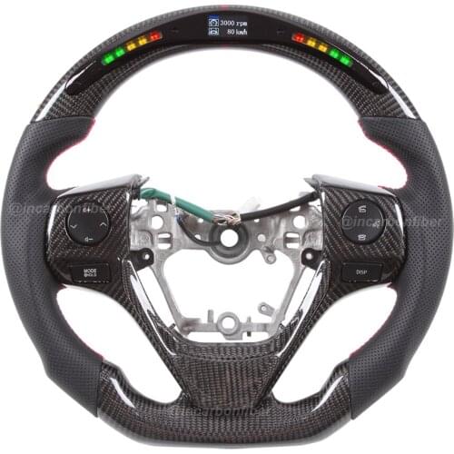 100% Genuine Carbon Fiber LED Steering Wheel for TOYOTA Corolla,RAV4,Levin,Axio