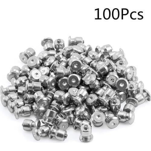 100pcs Aluminum Car Snow Tire Studs Tire Wear-resistant Anti-slip Nails Snow Spikes For Tire Winter Tire Studs Car Accessories