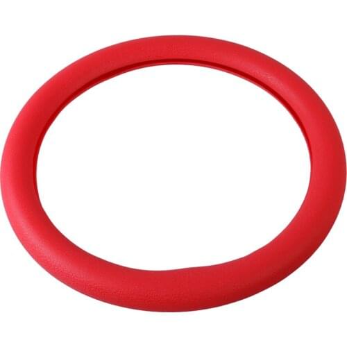 32 Silicone Car Steering Wheel Anti-slip Cover Wheel Sleeve Protector (Red)