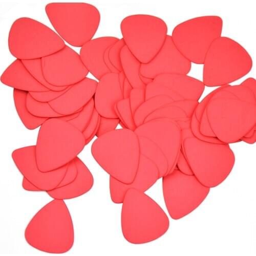 Lots of 100pcs Pink 0.71mm Medium Gauge Delrin Guitar Bass Picks Plectrums