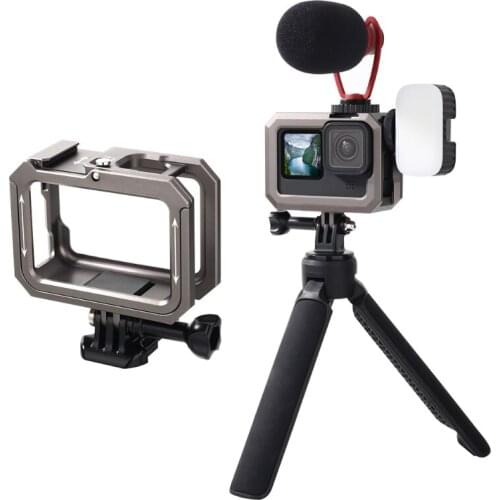 Waterproof Shell Action Camera Case Compatible for gopro9 Protective Cover Mufti-functional Anti-vibration Compression