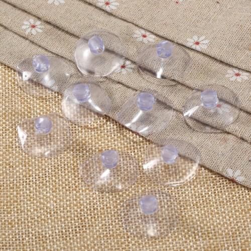 10/50/100Pcs 25mm Rubber Transparent Suction Cup Sucker for Window Wall Hook Hanger Bathroom Kitchen Diy Toy Vacuum Suckers Hook