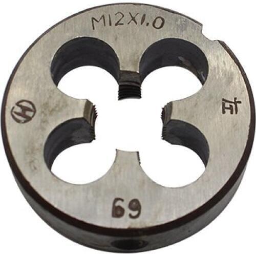 10PCS M12*1mm left tooth manual thread die high speed steel plate stainless steel special wrench