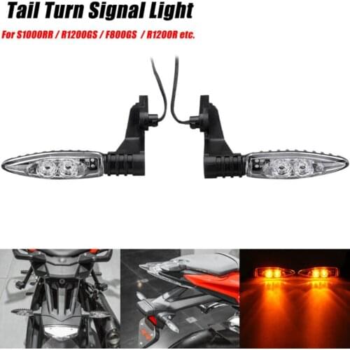 2x Long style Rear LED Turn Signal Indicator Light Motorcycle For BMW S1000RR R1200GS HP4 ADVENTURE K1300 R R800GS F 800 R