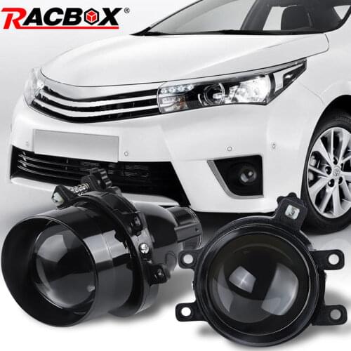 3.0 Inch Fog light Projector Lens Waterproof Fog lamp HIGH/LOW LIGHT BEAM Use H11/H9/H8 Xenon LED Lamp Fit for Toyota