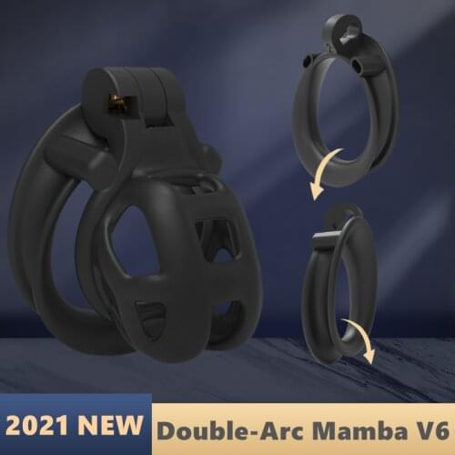 3D Mamba V6 Replacement Cage&Ring for 3D Printed Double-Arc Mamba V6 Male Chastity Device Cock Cage Penis Ring Adult Sex Toys