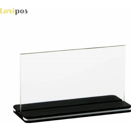 A4 21*29.7cm acrylic label holder desk menu stand sign holder KTV hotel restaurant ad poster frame list menu display label frame
