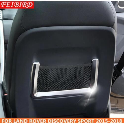 ABS Rear Behind Seat Storage Bag Net Cover Trim 2 Piece For Land Rover Discovery Sport 2015 2016 2017 2018 2019