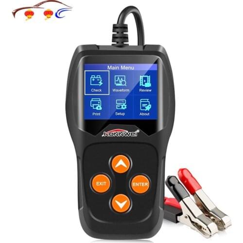 KW600 Car Auto Battery Analyzer 100 to 2000CCA Tester 12V Digital Color Screen Cranking Charging Diagnostic Scanner kw 600