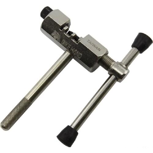 CATAZER Bicycle Chain Cutter Bike Repair Peg Removal Splitter Breaker Cycle Chain Pin Service Tool Nickel Plating W/ Link Hook