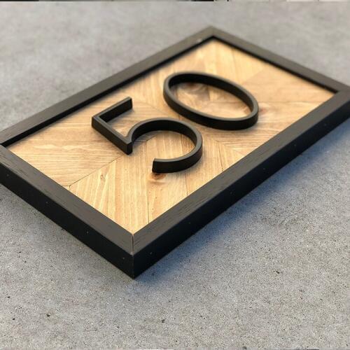 12cm Big 3D Modern House Number Door Home Address Numbers for House Number Digital Door Outdoor Door Plate House Number Plaque