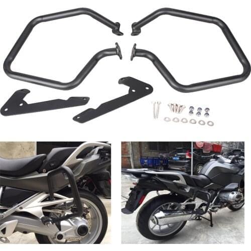For BMW R1200RT Motorcycle Highway Crash Bar Rear Engine Guard Protection 2014 2015 2016 2017 Black