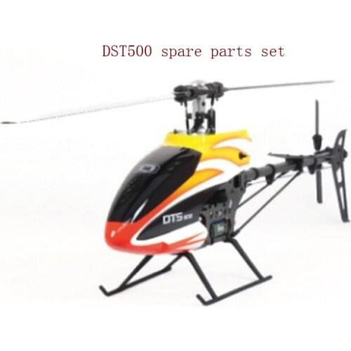 DTS500 RC Helicopter sparre Parts Head cover Belt set gear blades servo Spindle set Horizontal axis Tail tube group