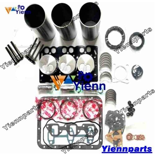 3TNE68 Overhaul Rebuild Kit With Valve Cylinder Liner Piston Ring Bearing Set Full Gasket For Yanmar vio15 vio20 B15 Engine