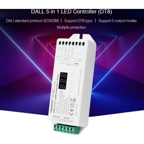 MIBOXER DT8 DL-X 5 in 1 LED Controller Single Color / CCT / RGB / RGBW / RGB + CCT Smart Led Dimmer For LED Lights DC12V~24V