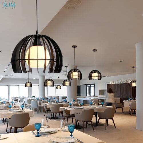 Nordic Creative Art Iron pendant lamps Modern Simple Personality Pendant Lights Bar Cafe Living Room Restaurant Clothing Store