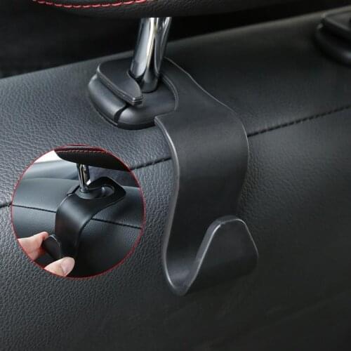 Multi-Functional Auto Car Seat Headrest Hanger Bag Hook Holder For Bag Purse Cloth Grocery Storage Interior Accessories Fastener