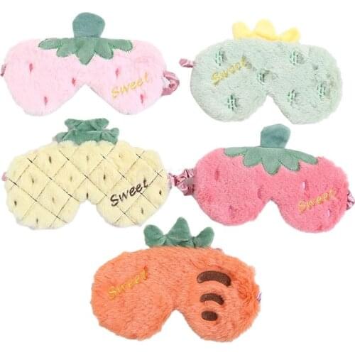 Cartoon Plush Eye Shade For Office Travel Rest Sleep Blackout Eyes Animals Cover