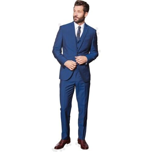 3Pieces Custom Mens Suit Solid Color Business Formal Slim Business Long Sleeve Cocktail Evening Party Wedding Groomsman Wear
