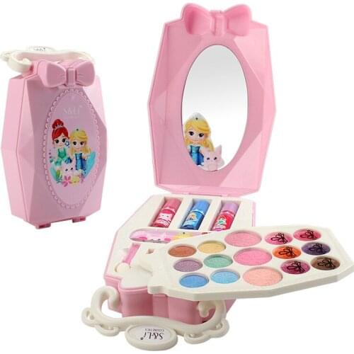 Disney girls princess Beauty Handbags set Washable play Makeup House Fashion Toys princess toy
