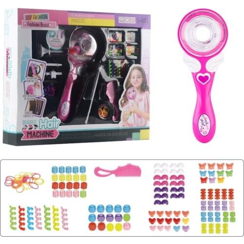New DIY Electric Automatic Hair Braider Stylish Braiding Hairstyle Tool Twist Braider Machine Children Girls Play House Toys