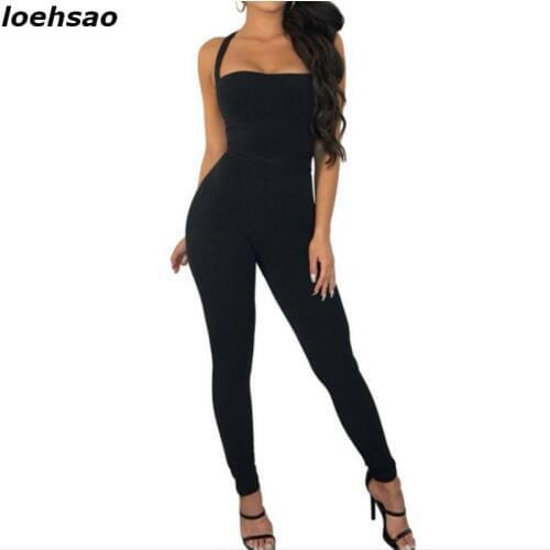 New Sexy Women Rayon Bandage Jumpsuit Black Backless Hollow Out Striped Evening Club Party Bodysuit Bodycon Bandage Playsuit