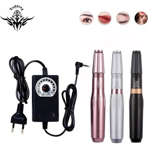 New Tattoo Gun Permanent Makeup Machine Eyebrow Rotary Tattoo Machine Pen Swiss Motor Japan Bearings MaquinaTatuagem For Tattoo