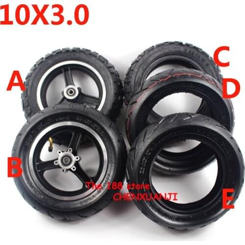 10X3.0Inch Pneumatic Wheels Tubeless Tyre 10x3.0 Tire Inner Tube Alloy Disc Brake Rims for Electric Scooter Balancing Hoverboard