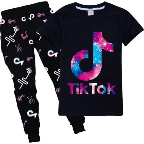Fashion Teen Suits Baby Clothing Set for Boys Girls Cute Summer Casual Clothes Set Kids T-shirts+Pants Children Tracksuit 2-16Y
