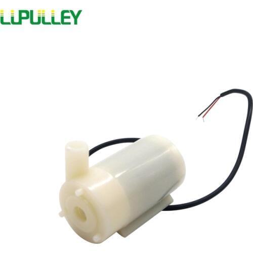LUPULLEY Mini Micro Submersible Water Pump 1.2-1.6L/min DC 3V-5V Low Noise Brushless Motor Pump for Solar Water Watering