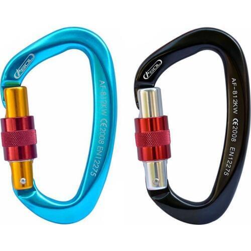 E1102 Professional downhill climbing master lock outdoor mountaineering buckle hook ultra-light small D-type safety lock