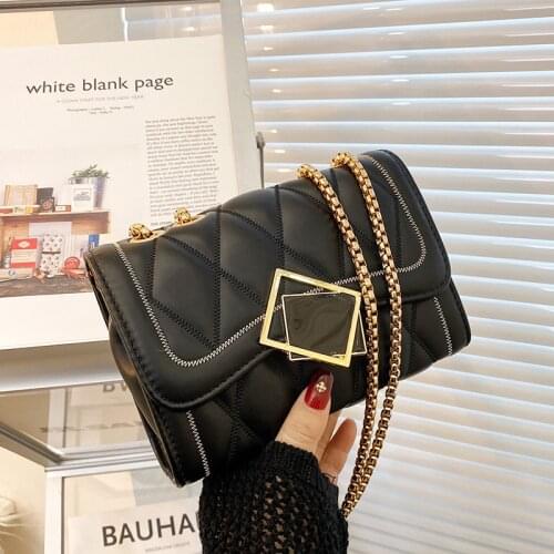 2021 Luxury Fashion Womens Bag Versatile Womens Small Fragrance Single Shoulder Bag Trend Chain Rhombic Grid Crossbody Bags