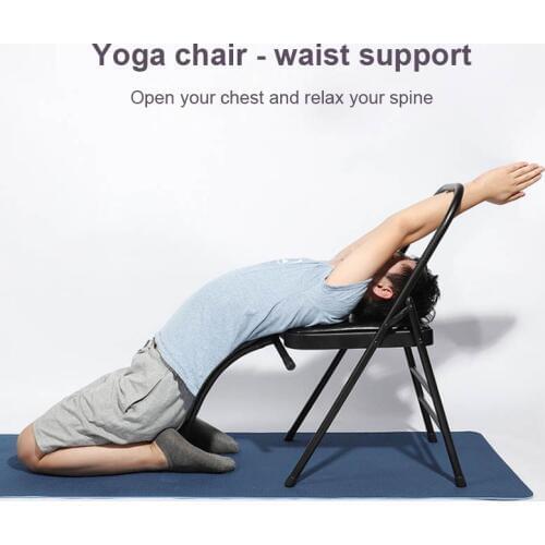 The yoga shop helps the specialized chair multifunctional to add the hard yoga auxiliary folding chair the yoga fitness chair