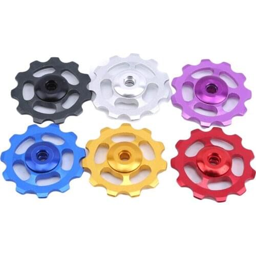 1set Ultralight Aluminum Alloy Bicycle Derailleur Bike Bearing Jockey Wheel Rear Derailleur Pulleys Outdoor Bicycle Parts