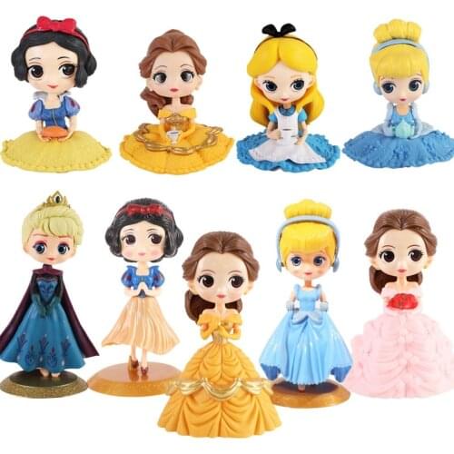 Childrens Day Princess Cake Decor Ornaments Girls Birthday Party Elsa Snow White Belle Cinderella Ariel Baking Accessories 1pc