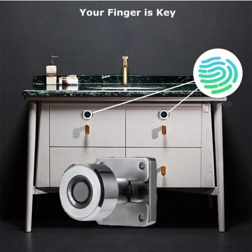Fingerprint Cabinet Lock Smart Dawer Lock Biometric Keyless Furniture Drawer Wardrobe Fingerprint Lock Suit For File Showcase