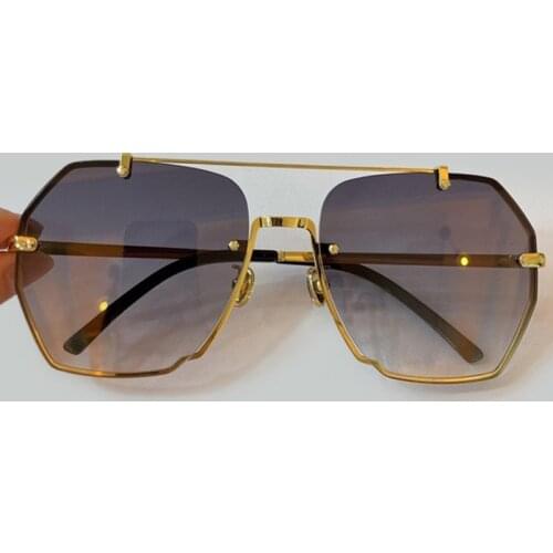 New Fashion Rimless Sunglasses Women 2021 Vintage Brand Rivet Luxury Square Sun Glasses UV400