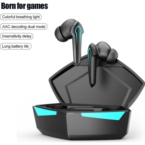 2021 TWS Gamers Headphones for Smartphone Wireless Bluetooth Headset Sports Hands-Free Earbuds in Ear Smart Technology Earphones