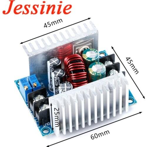 300W 20A DC-DC Step Down Buck Converter Module Constant Current Voltage CC CV LED Driver Power Module Electrolytic Capacitor