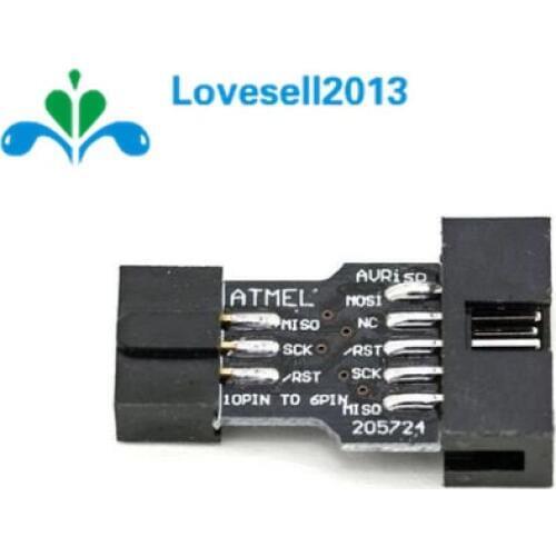 5 PCS 10Pin to 6Pin Adapter Board For AVRISP MKII USBASP STK500 Standard 10 Pin Turn 6 Pin Converter