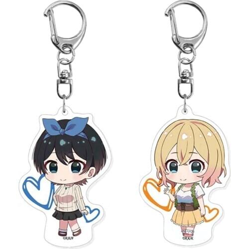 Anime Rent A Girlfriend Kanojo Okarishimasu Ichinose Chizuru Cosplay Figure Acrylic Model Keyring Decor Bag Pendant Keychain