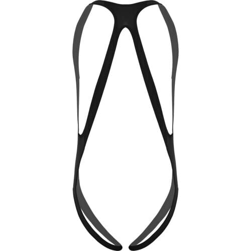 Men Elastic Body Chest Harness Halter Thong Man Sexy Bondage Thongs Male Strap Mankini Jockstrap Underwear Leotard Bodysuit
